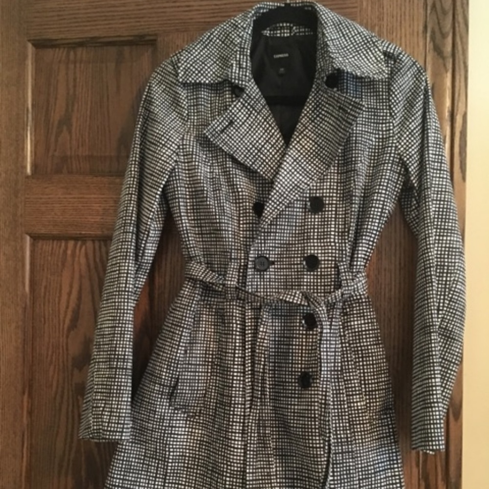 Express Double Breasted Trench Coat Size XS